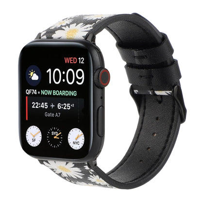 Printed Leather Watch Band For Apple Watch Ultra 49mm&Watch Ultra 2 49mm / Series 9&8&7 45mm / SE 3&SE 2&6&SE&5&4 44mm / 3&2&1 42mm(J) by bashfashion