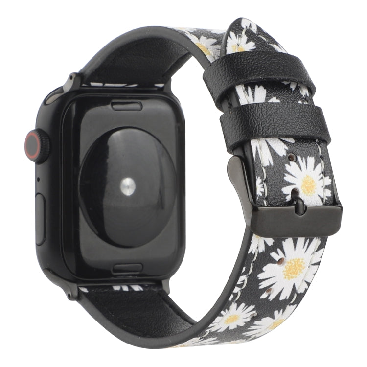 Printed Leather Watch Band For Apple Watch Ultra 49mm&Watch Ultra 2 49mm / Series 9&8&7 45mm / SE 3&SE 2&6&SE&5&4 44mm / 3&2&1 42mm(J) by bashfashion