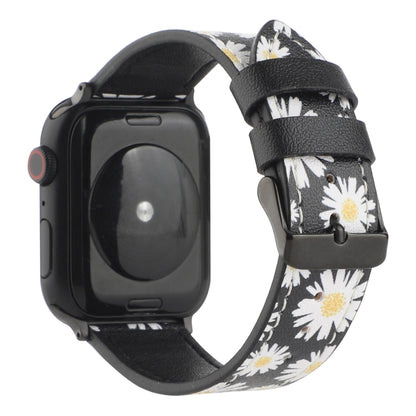 Printed Leather Watch Band For Apple Watch Ultra 49mm&Watch Ultra 2 49mm / Series 9&8&7 45mm / SE 3&SE 2&6&SE&5&4 44mm / 3&2&1 42mm(J) by bashfashion