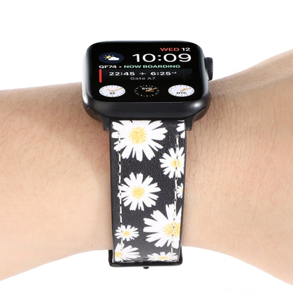 Printed Leather Watch Band For Apple Watch Ultra 49mm&Watch Ultra 2 49mm / Series 9&8&7 45mm / SE 3&SE 2&6&SE&5&4 44mm / 3&2&1 42mm(J) by bashfashion
