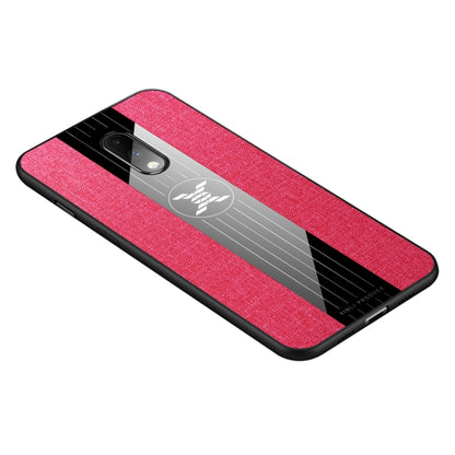 For OnePlus 6T XINLI Stitching Cloth Texture Shockproof TPU Protective Case(Red) by XINLI
