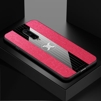 For OnePlus 7 Pro XINLI Stitching Cloth Texture Shockproof TPU Protective Case(Red) by XINLI