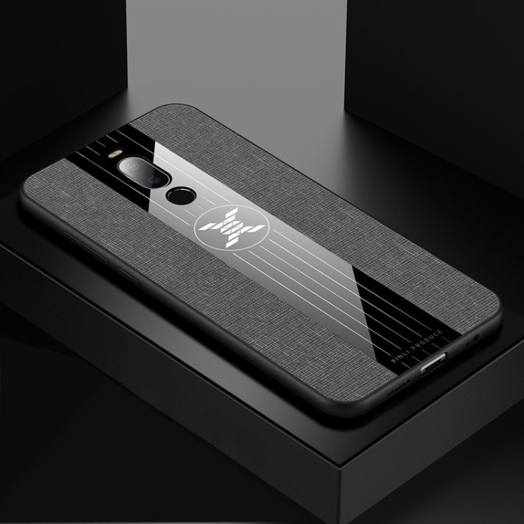 For Meizu Note 8 XINLI Stitching Cloth Texture Shockproof TPU Protective Case(Grey) by XINLI