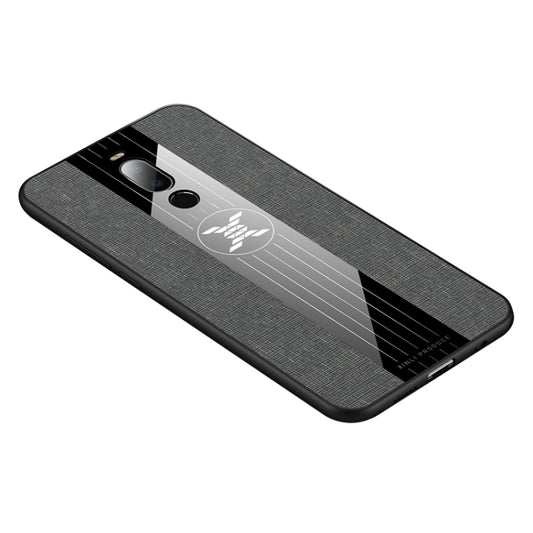 For Meizu Note 8 XINLI Stitching Cloth Texture Shockproof TPU Protective Case(Grey) by XINLI