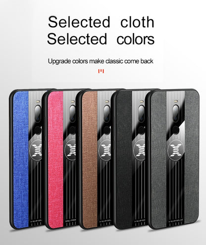 For Meizu Note 8 XINLI Stitching Cloth Texture Shockproof TPU Protective Case(Grey) by XINLI