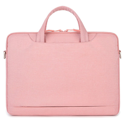 For 13.3-14 inch Laptop Multi-function Laptop Single Shoulder Bag Handbag(Pink) by bashfashion