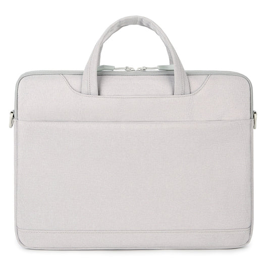 For 13.3-14 inch Laptop Multi-function Laptop Single Shoulder Bag Handbag(Grey) by bashfashion