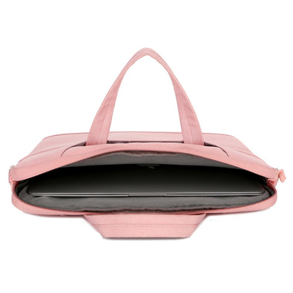 For 15-15.6 inch Laptop Multi-function Laptop Single Shoulder Bag Handbag(Pink) by bashfashion