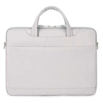 For 15-15.6 inch Laptop Multi-function Laptop Single Shoulder Bag Handbag(Grey) by bashfashion