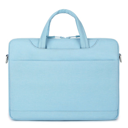 For 15-15.6 inch Laptop Multi-function Laptop Single Shoulder Bag Handbag(Light Blue) by bashfashion