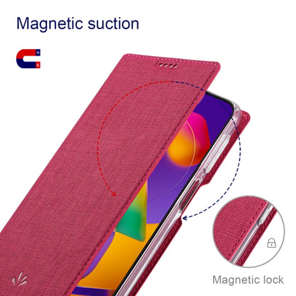 For Asus Zenfone 7 ZS670KS ViLi DMX Series Shockproof TPU + PU Leather Magnetic Attraction Horizontal Flip Case with Card Slot & Holder(Rose Red) by ViLi