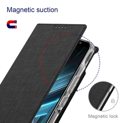 For Asus ROG Phone 3 ZS661KS ViLi DMX Series Shockproof TPU + PU Leather Magnetic Attraction Horizontal Flip Case with Card Slot & Holder(Black) by ViLi