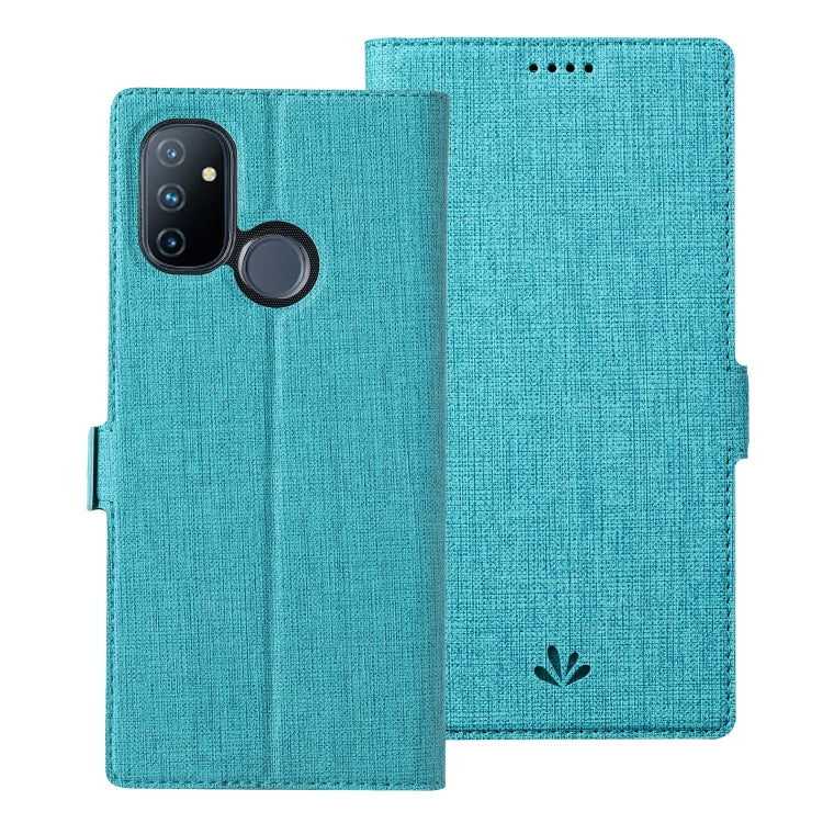 For OnePlus Nord N100 ViLi K Series Shockproof TPU + PU Leather Magnetic Buckle Horizontal Flip Case with Card Slots & Wallet & Holder(Blue) by ViLi