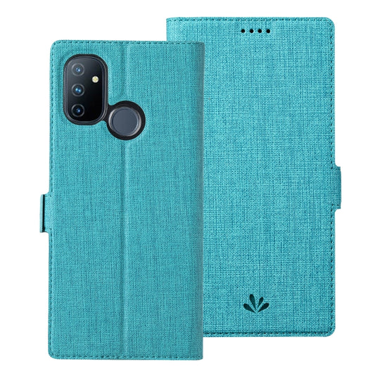 For OnePlus Nord N100 ViLi K Series Shockproof TPU + PU Leather Magnetic Buckle Horizontal Flip Case with Card Slots & Wallet & Holder(Blue) by ViLi