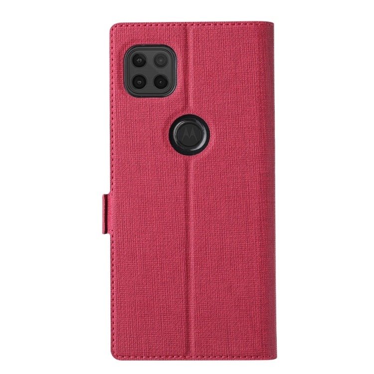 For Motorola Moto G 5G ViLi K Series Shockproof TPU + PU Leather Magnetic Buckle Horizontal Flip Case with Card Slots & Wallet & Holder(Rose Red) by ViLi
