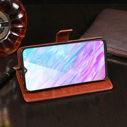 For ZTE Zmax 10 idewei Crazy Horse Texture Horizontal Flip Leather Case with Holder & Card Slots & Wallet(Dark Blue) by idewei