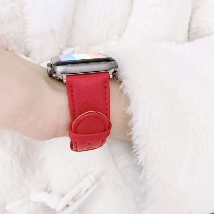 D Character Buckle Smooth Texture Watch Band For Apple Watch Ultra 49mm&Watch Ultra 2 49mm / Series 9&8&7 45mm / SE 3&SE 2&6&SE&5&4 44mm / 3&2&1 42mm(Black) by bashfashion