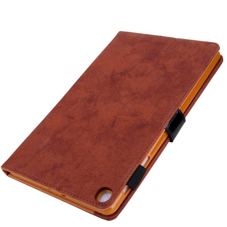 For Galaxy Tab A 10.1 (2019) Business Style Horizontal Flip Leather Case, with Holder & Card Slot & Photo Frame & Sleep / Wake-up Function(Brown) by bashfashion
