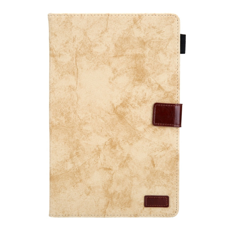 For Galaxy Tab A 10.5 / T590 Business Style Horizontal Flip Leather Case, with Holder & Card Slot & Photo Frame & Sleep / Wake-up Function(Yellow) by bashfashion