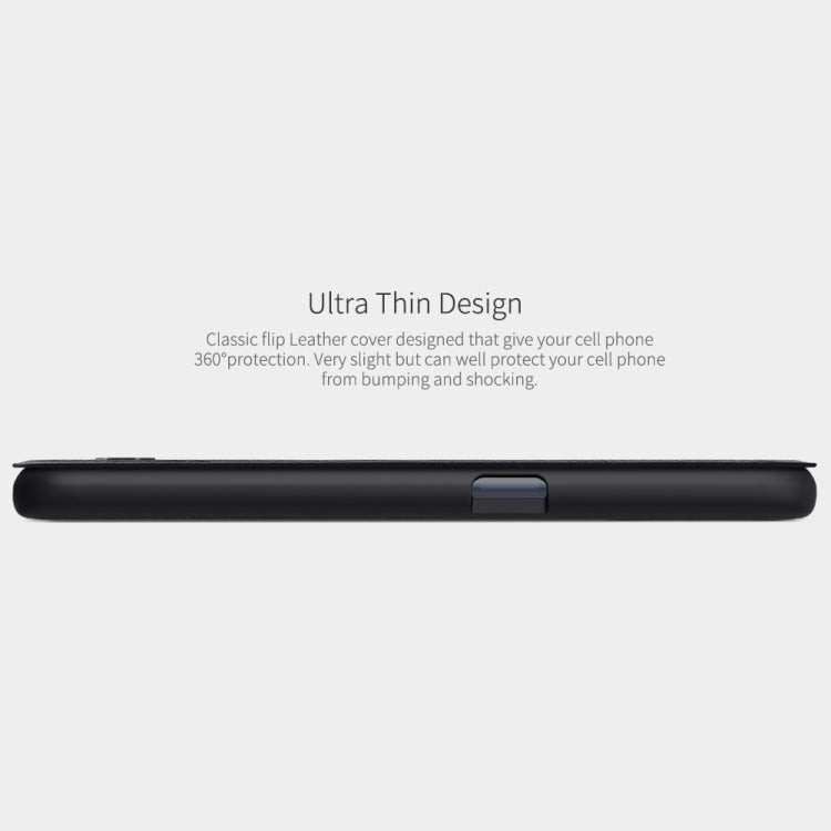 For OnePlus Nord N100 NILLKIN QIN Series Crazy Horse Texture Horizontal Flip Leather Case with Card Slot(Brown) by NILLKIN