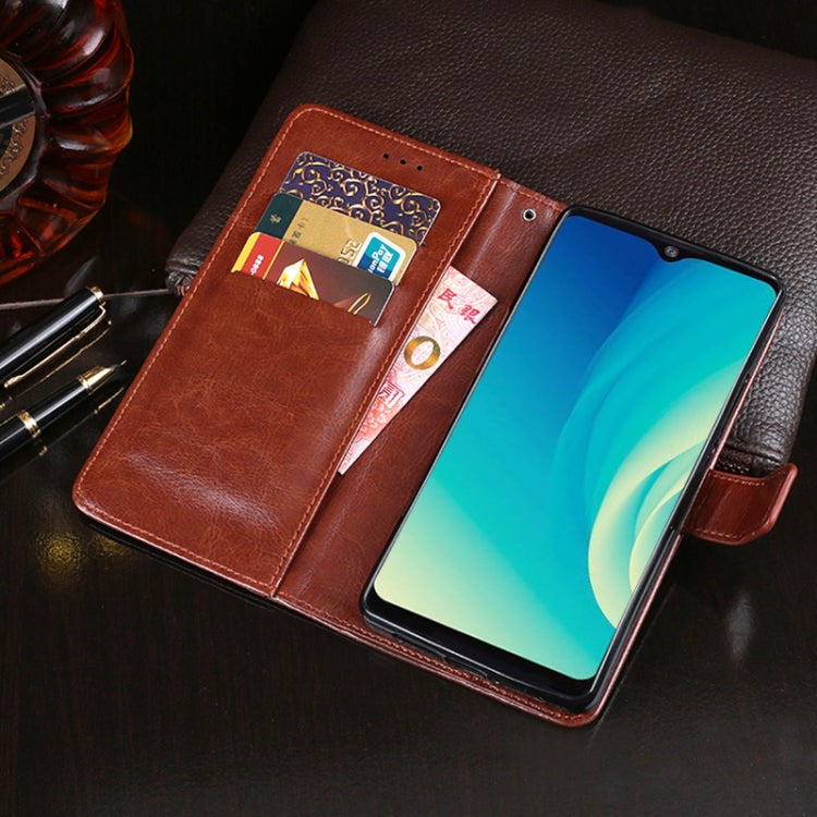 For ZTE Blade A7s 2020 idewei Crazy Horse Texture Horizontal Flip Leather Case with Holder & Card Slots & Wallet(Brown) by idewei