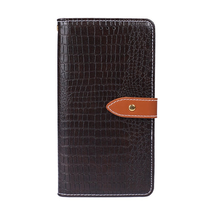 For Motorola One 5G Ace idewei Crocodile Texture Horizontal Flip Leather Case with Holder & Card Slots & Wallet(Dark Brown) by idewei