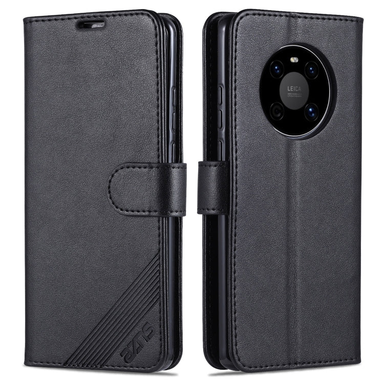 For Huawei Mate 40 AZNS Sheepskin Texture Horizontal Flip Leather Case with Holder & Card Slots & Wallet(Black) by AZNS