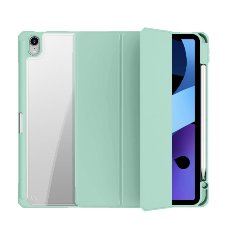 Mutural Pinyue Series PC + TPU Horizontal Flip Leather Case with Holder & Pen Slot & Sleep / Wake-up Function For iPad Air 2022 / 2020 10.9(Mint Green) by Mutural