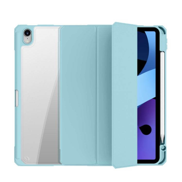 Mutural Pinyue Series PC + TPU Horizontal Flip Leather Case with Holder & Pen Slot & Sleep / Wake-up Function For iPad Air 2022 / 2020 10.9(Sky Blue) by Mutural
