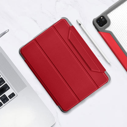 Mutural Yagao Series PC Horizontal Flip Leather Case with Holder & Pen Slot For iPad Air 2022 / 2020 10.9(Red) by Mutural