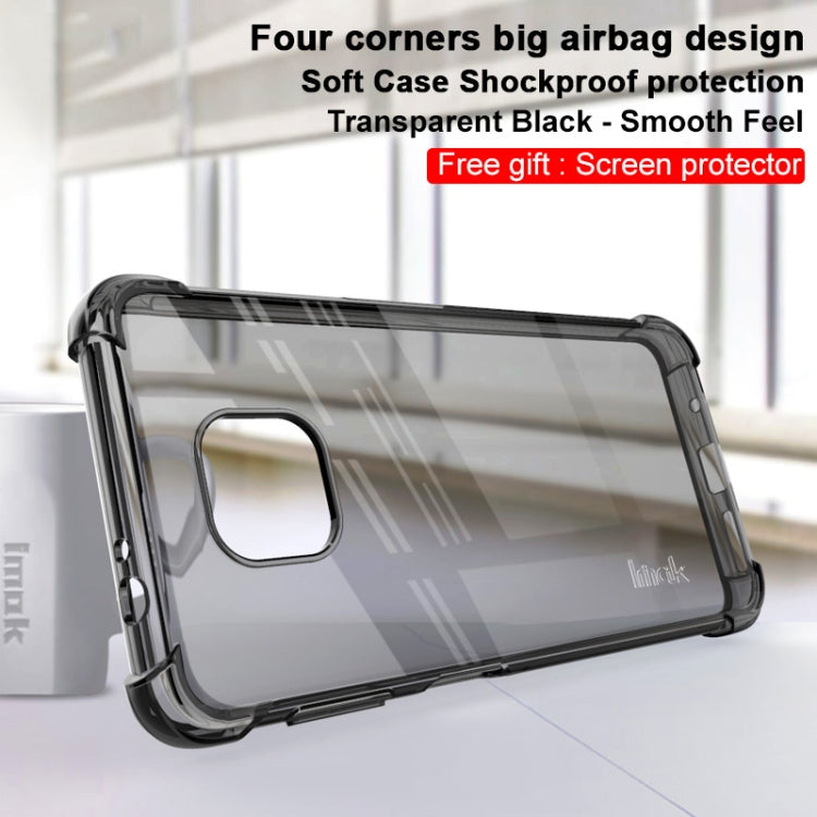 For Motorola Moto G Power (2021) IMAK All Coverage Shockproof Airbag TPU Case(Transparent Black) by imak