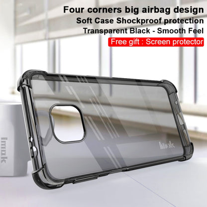 For Motorola Moto G Power (2021) IMAK All Coverage Shockproof Airbag TPU Case(Transparent Black) by imak
