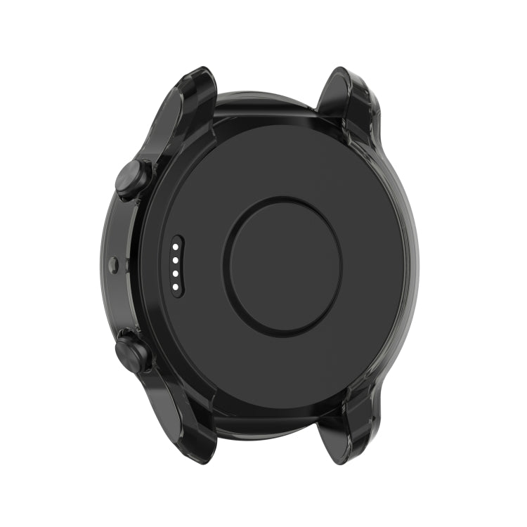 For TicWatch Pro 3 / Pro 3 Lite Half Coverage Hollowed TPU Protective Case(Transparent Black) by bashfashion
