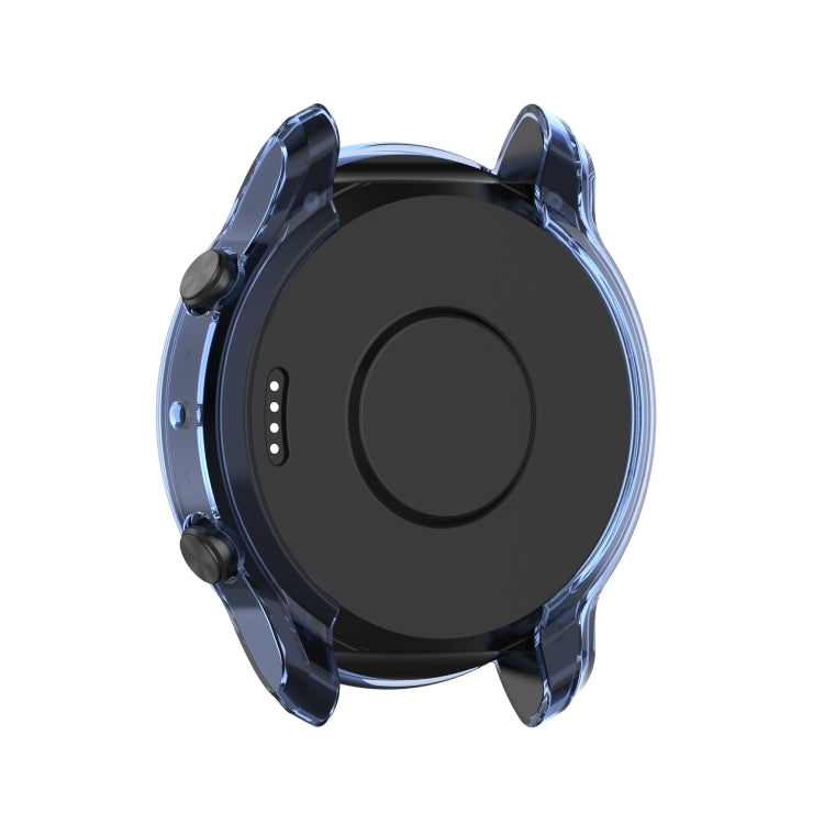 For TicWatch Pro 3 / Pro 3 Lite Half Coverage Hollowed TPU Protective Case(Transparent Blue) by bashfashion