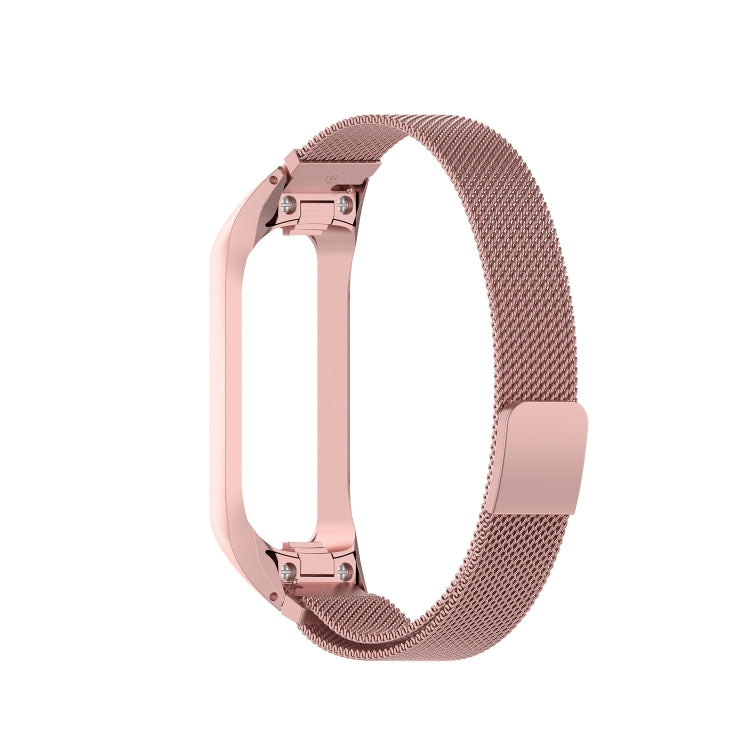 For Samsung Galaxy Fit 2 SM-R220 Milanese Watch Band(Rose Pink) by bashfashion