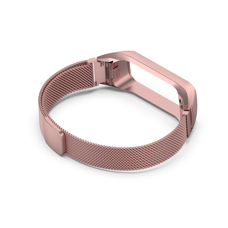 For Samsung Galaxy Fit 2 SM-R220 Milanese Watch Band(Rose Pink) by bashfashion