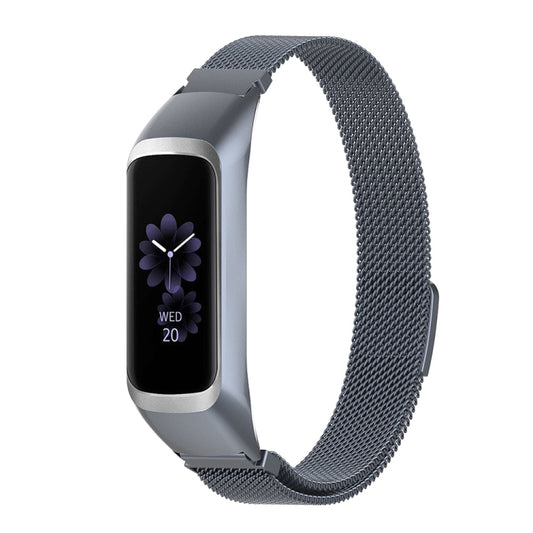 For Samsung Galaxy Fit 2 SM-R220 Milanese Watch Band(Grey) by bashfashion