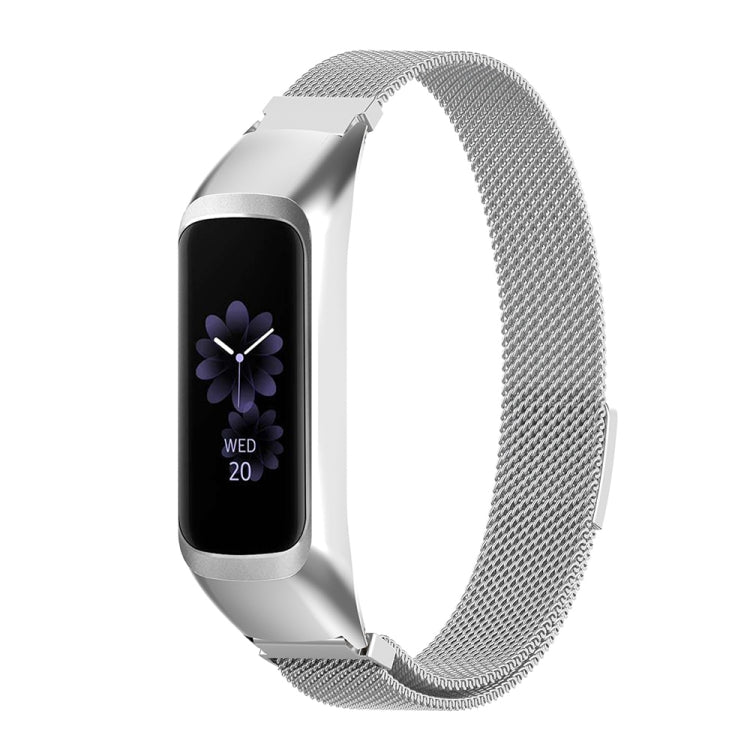 For Samsung Galaxy Fit 2 SM-R220 Milanese Watch Band(Silver) by bashfashion
