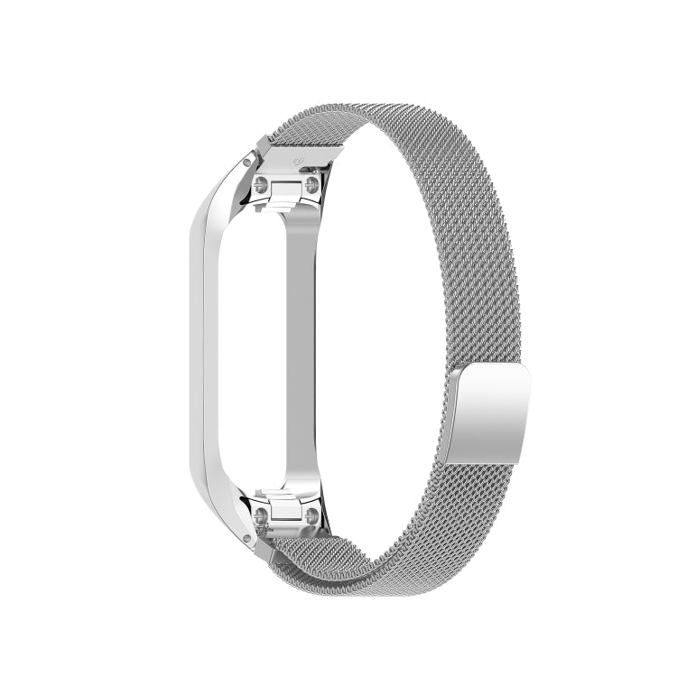For Samsung Galaxy Fit 2 SM-R220 Milanese Watch Band(Silver) by bashfashion