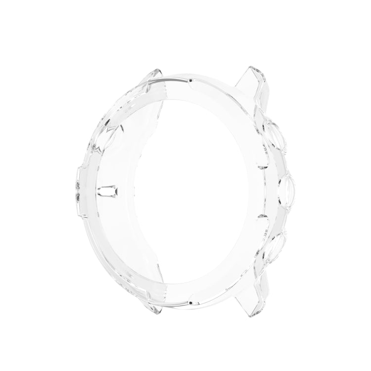 For Suunto 7 Half Coverage Hollowed TPU Protective Case(Transparent White) by bashfashion