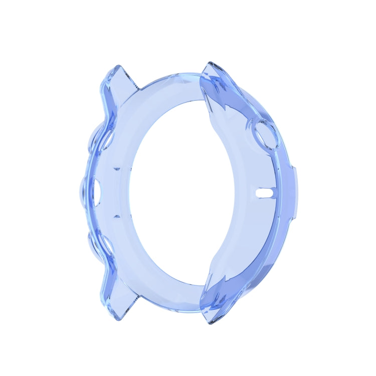 For Suunto 7 Half Coverage Hollowed TPU Protective Case(Transparent Blue) by bashfashion