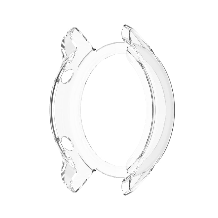 For Xiaomi Watch Color Sport Half Coverage Hollowed TPU Protective Case(Transparent White) by bashfashion