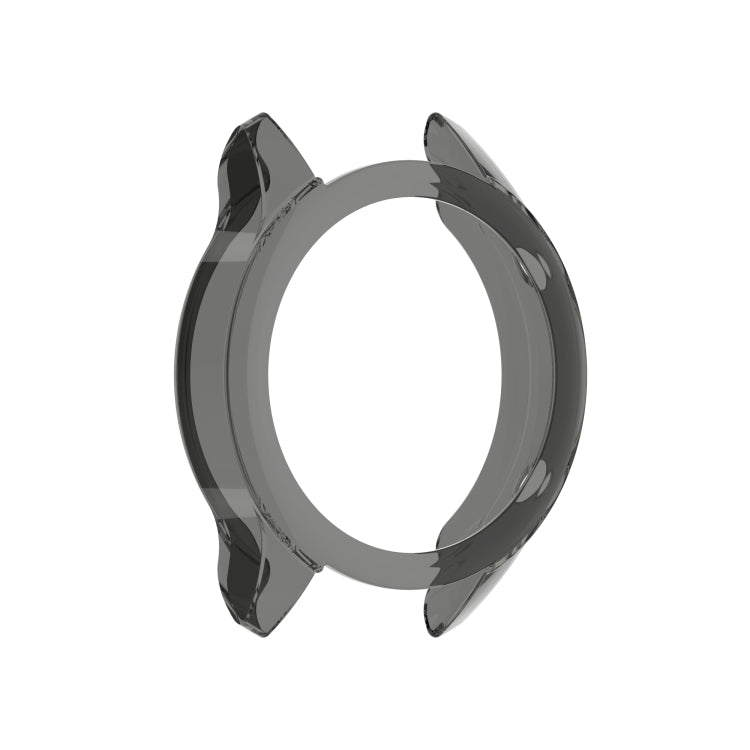 For Xiaomi Watch Color Sport Half Coverage Hollowed TPU Protective Case(Transparent Black) by bashfashion