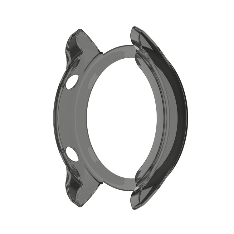 For Xiaomi Watch Color Sport Half Coverage Hollowed TPU Protective Case(Transparent Black) by bashfashion