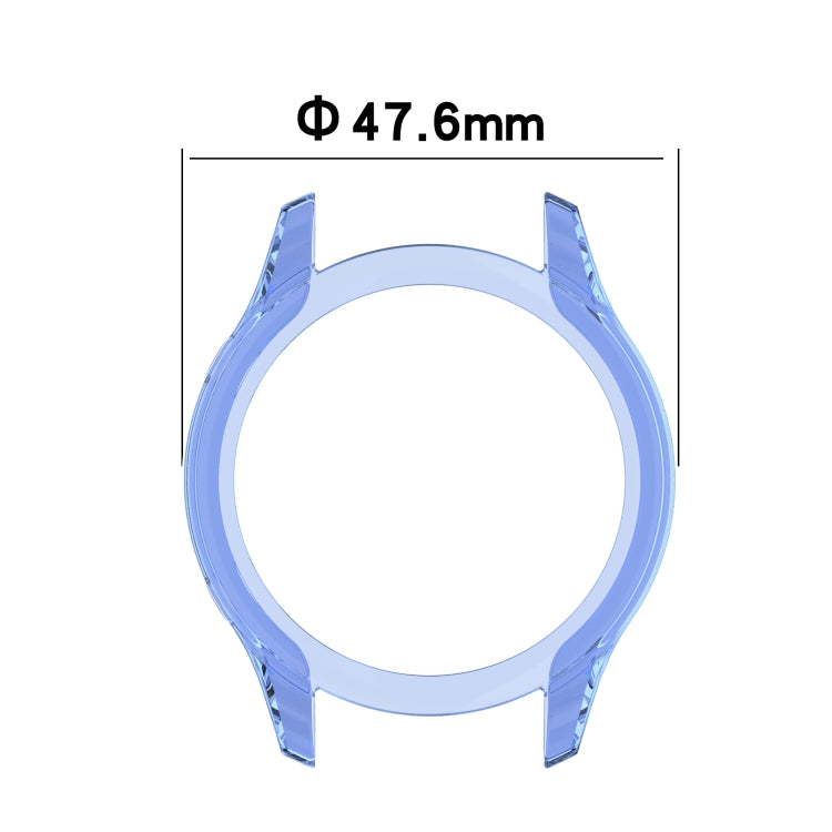 For Xiaomi Watch Color Sport Half Coverage Hollowed TPU Protective Case(Transparent Black) by bashfashion