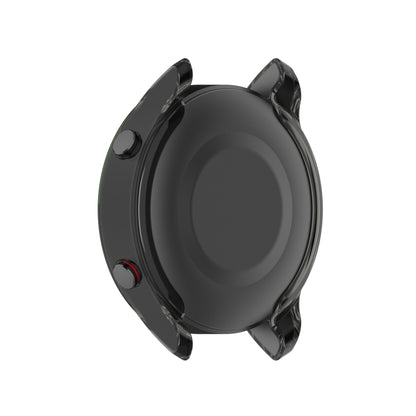 For Xiaomi Watch Color Sport Half Coverage Hollowed TPU Protective Case(Transparent Black) by bashfashion