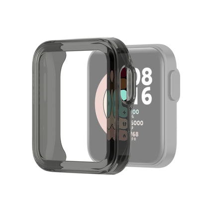 For Xiaomi Mi Watch Lite / Redmi Watch Half Coverage TPU Protective Case(Transparent Black) by bashfashion
