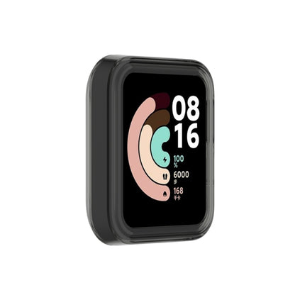 For Xiaomi Mi Watch Lite / Redmi Watch Half Coverage TPU Protective Case(Transparent Black) by bashfashion