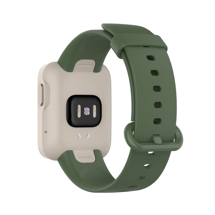 For Xiaomi Mi Watch Lite / Redmi Watch Silicone Watch Band, Size: One Size(Dark Green) by bashfashion