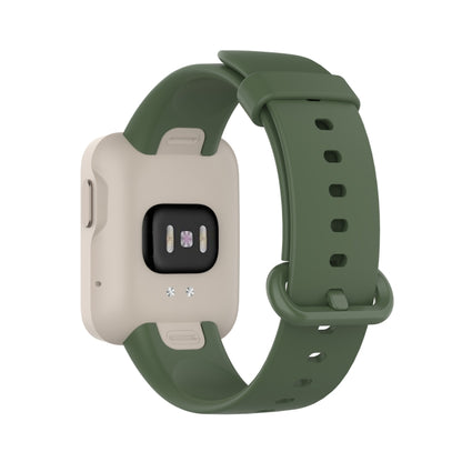 For Xiaomi Mi Watch Lite / Redmi Watch Silicone Watch Band, Size: One Size(Dark Green) by bashfashion